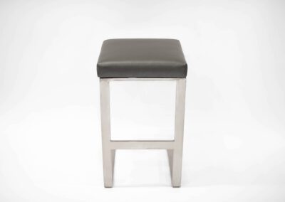 Hot Toddy Bar & Counter Stool Charcoal Leather